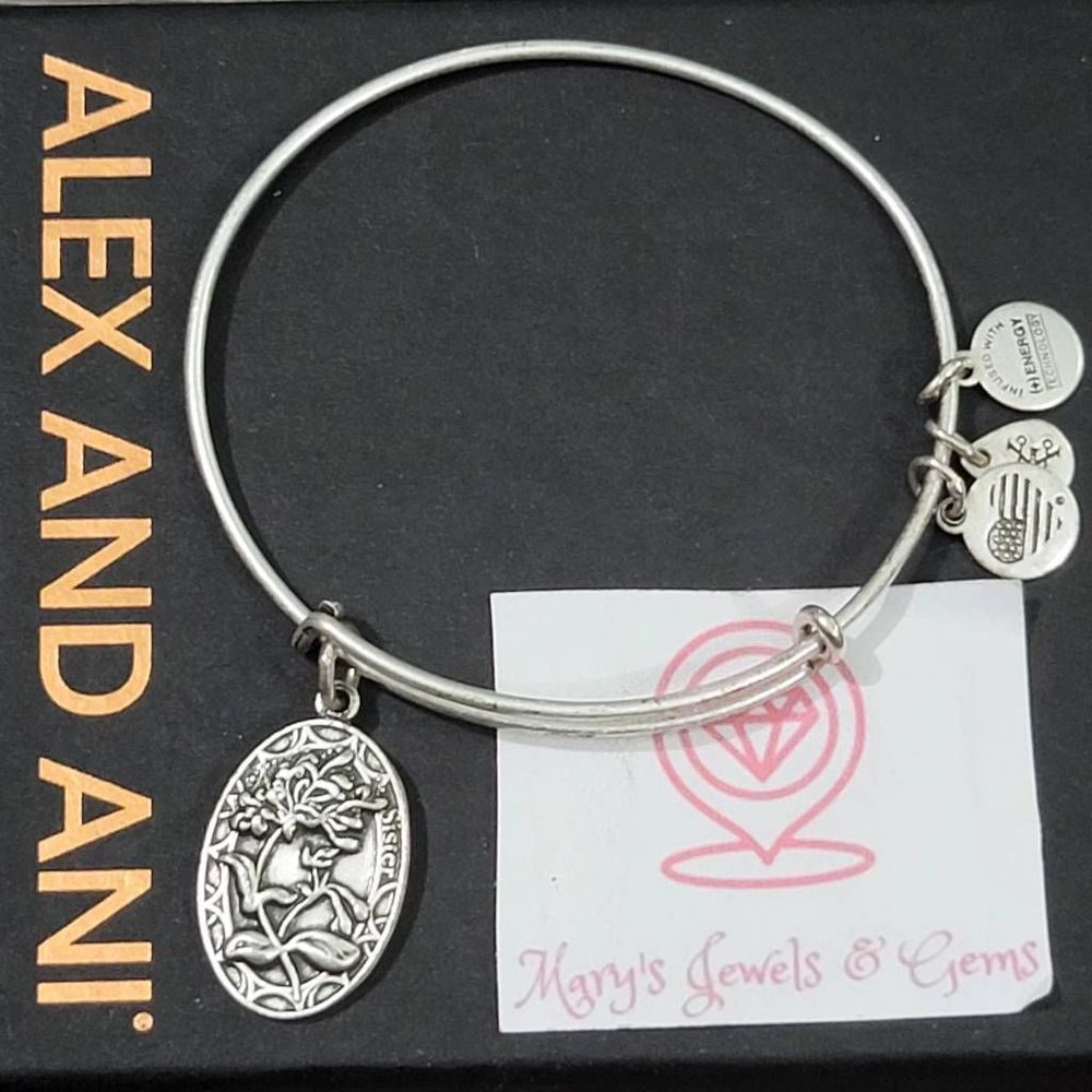 Alex And Ani Sister Charm Bangle Bracelet